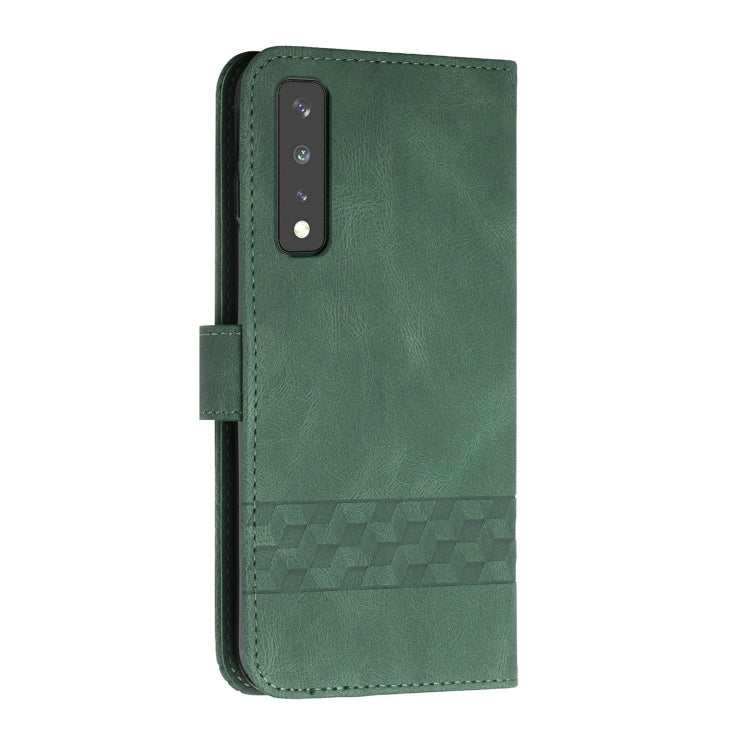 For LG Stylo 7 4G Cubic Skin Feel Flip Leather Phone Case