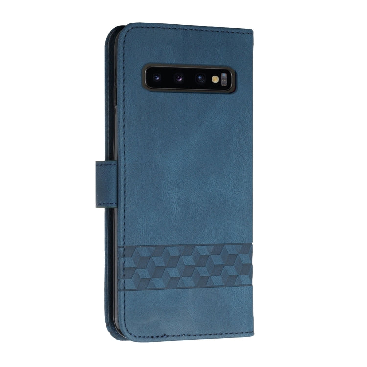 For LG V60 ThinQ 5G Cubic Skin Feel Flip Leather Phone Case