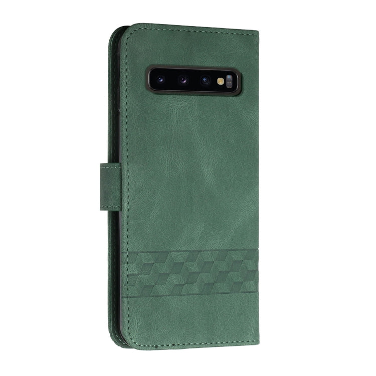 For LG V60 ThinQ 5G Cubic Skin Feel Flip Leather Phone Case