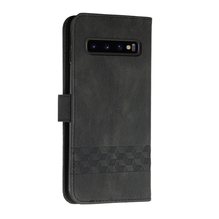 For LG V60 ThinQ 5G Cubic Skin Feel Flip Leather Phone Case