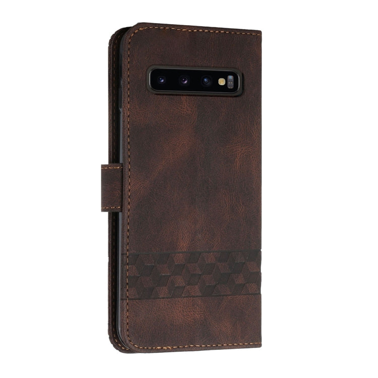 For LG V60 ThinQ 5G Cubic Skin Feel Flip Leather Phone Case