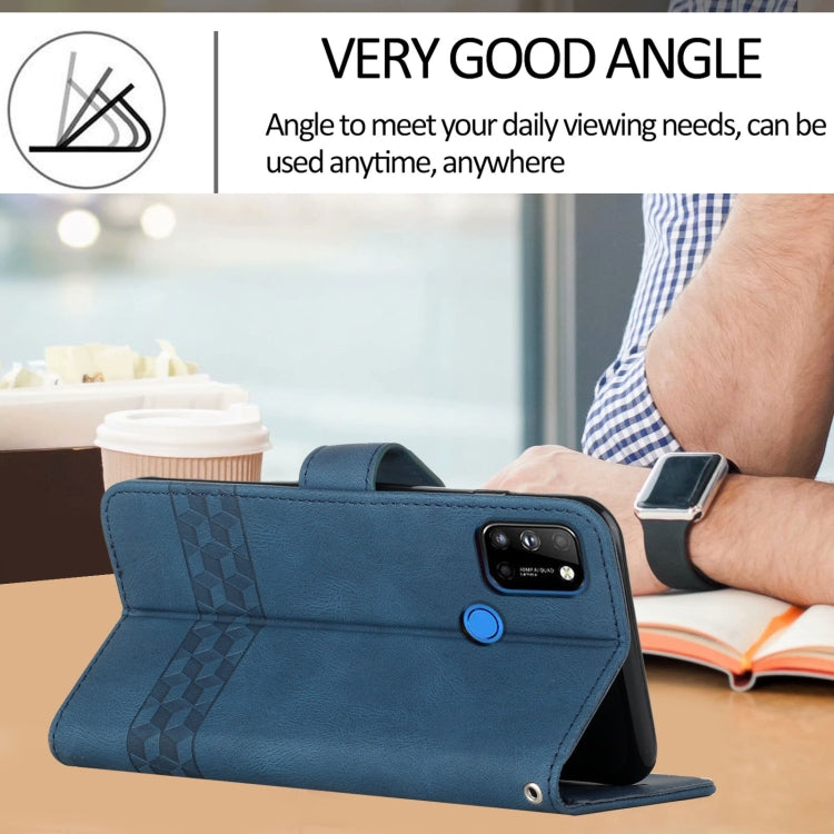 For LG W41 / W41+ Cubic Skin Feel Flip Leather Phone Case