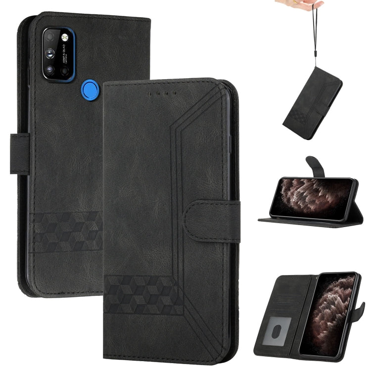 For LG W41 / W41+ Cubic Skin Feel Flip Leather Phone Case