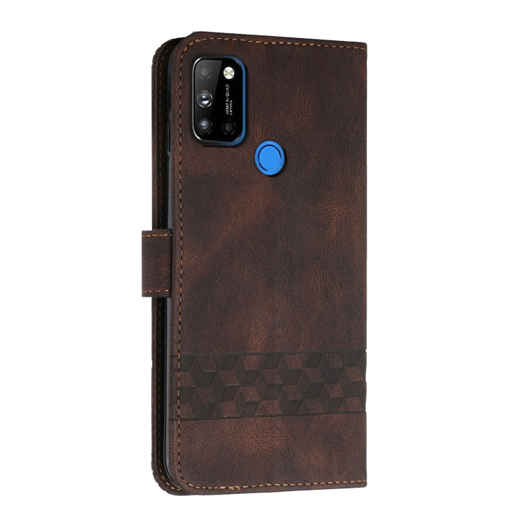 For LG W41 / W41+ Cubic Skin Feel Flip Leather Phone Case