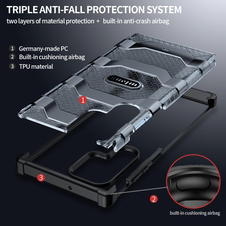 For Samsung Galaxy S22 Ultra 5G wlons Explorer Series PC+TPU Phone Case