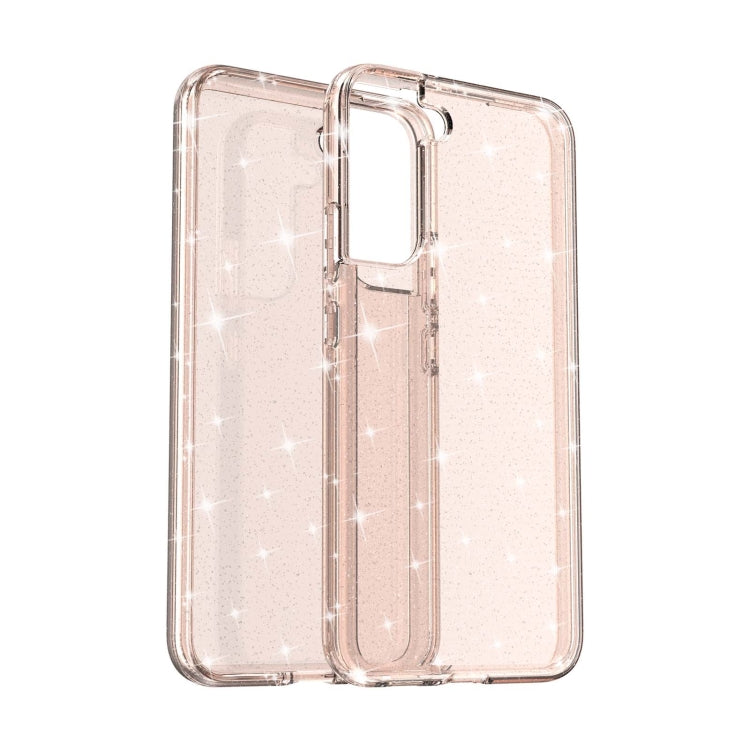 For Samsung Galaxy S22+ 5G Shockproof Terminator Style Glitter Powder Protective Phone Case