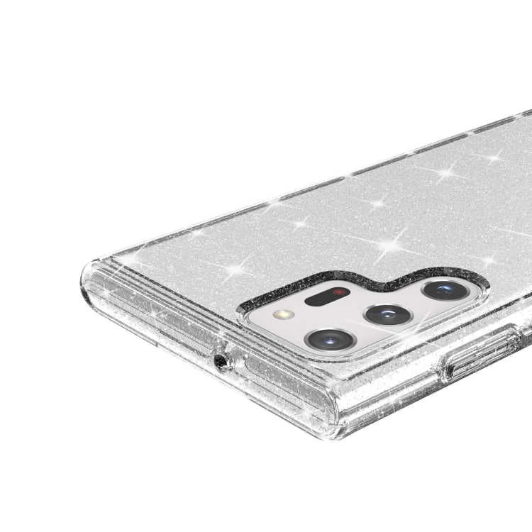 For Samsung Galaxy S22 Ultra 5G Shockproof Terminator Style Glitter Powder Protective Phone Case