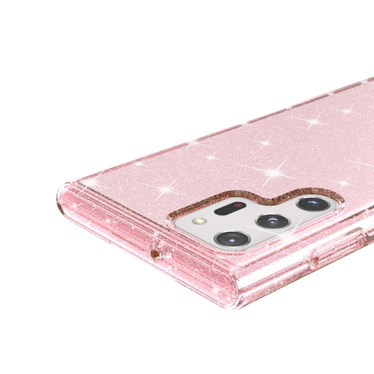 For Samsung Galaxy S22 Ultra 5G Shockproof Terminator Style Glitter Powder Protective Phone Case