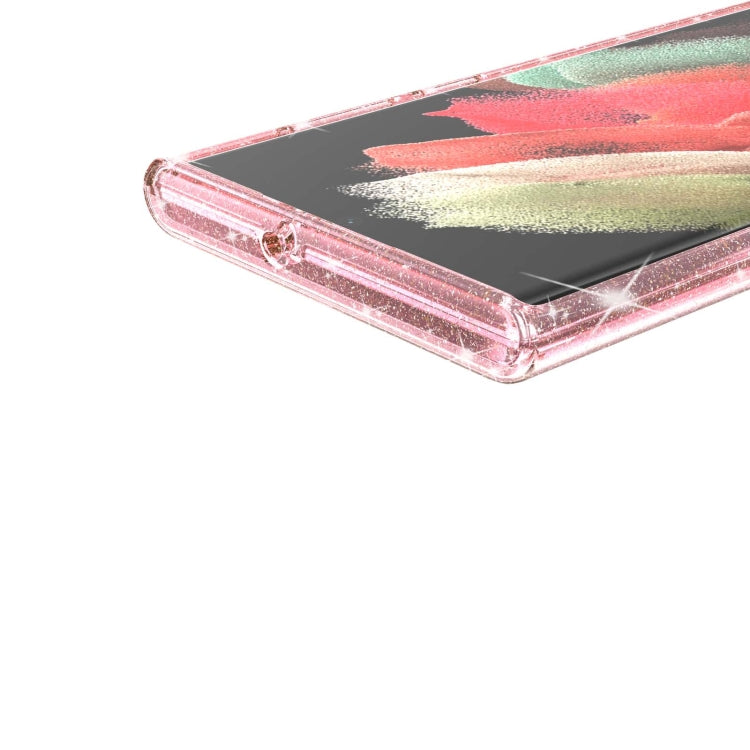 For Samsung Galaxy S22 Ultra 5G Shockproof Terminator Style Glitter Powder Protective Phone Case