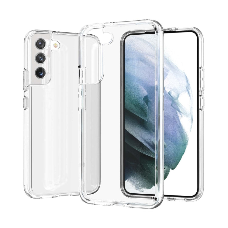 For Samsung Galaxy S22 5G Shockproof Terminator Style Transparent Protective Phone Case