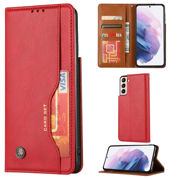 For Samsung Galaxy S22 5G Knead Skin Texture Leather Phone Case