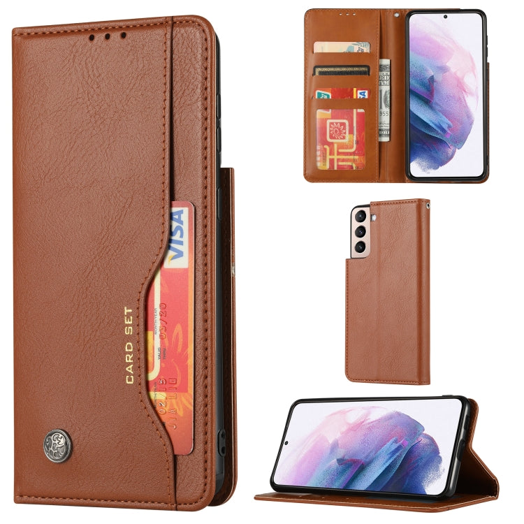 For Samsung Galaxy S22 5G Knead Skin Texture Leather Phone Case