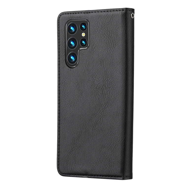 For Samsung Galaxy S22 Ultra 5G Knead Skin Texture Leather Phone Case