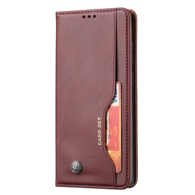 For Samsung Galaxy S22 Ultra 5G Knead Skin Texture Leather Phone Case