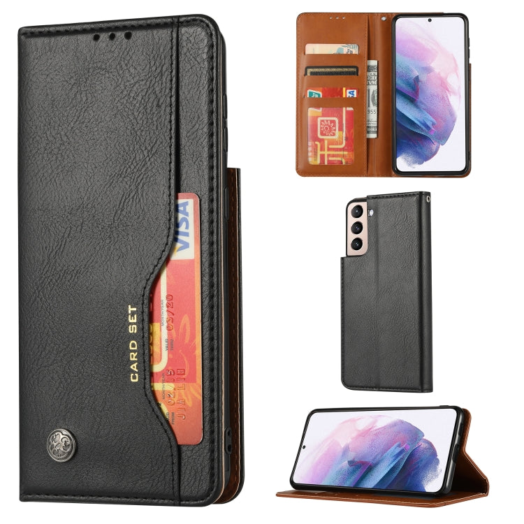 For Samsung Galaxy S22+ 5G Knead Skin Texture Leather Phone Case