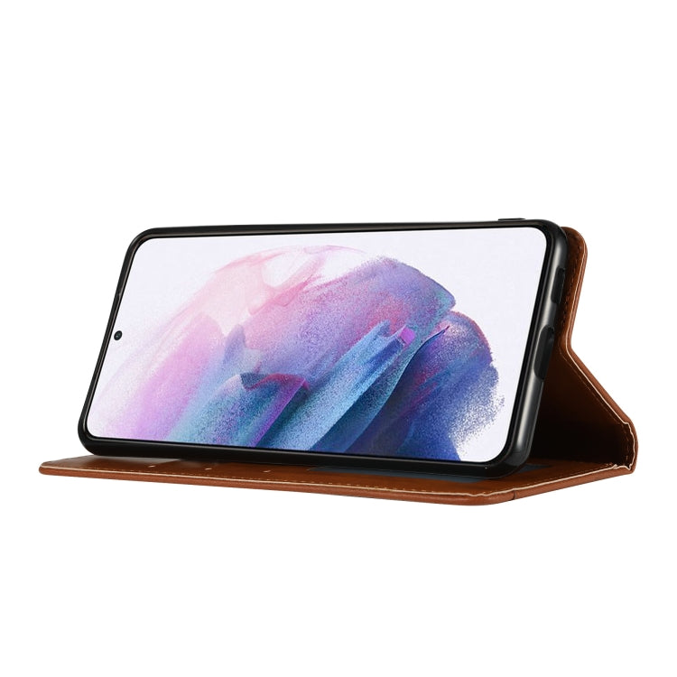 For Samsung Galaxy S22+ 5G Knead Skin Texture Leather Phone Case
