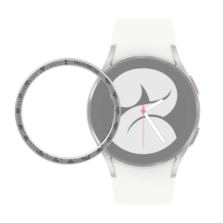 For Samsung Galaxy Watch4 44mm Smart Watch Steel Bezel Ring