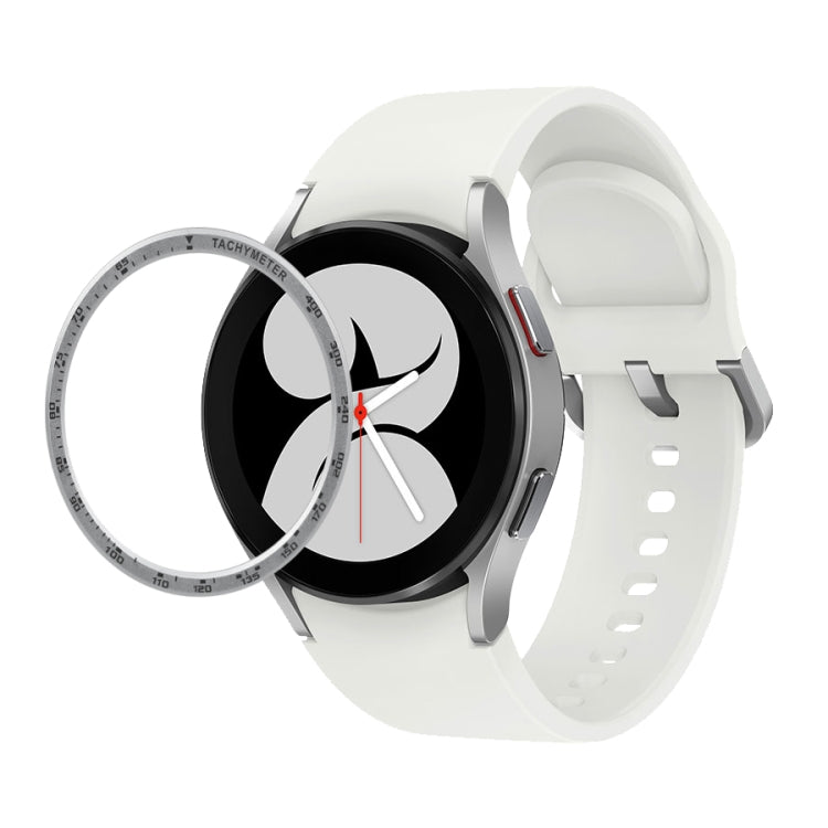For Samsung Galaxy Watch4 44mm Smart Watch Steel Bezel Ring