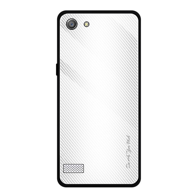 For OPPO A33 Texture Gradient Glass Protective Case