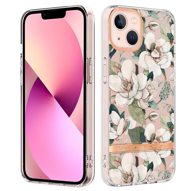 For iPhone 13 mini Flowers and Plants Series IMD TPU Phone Case