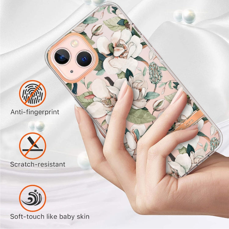 For iPhone 13 mini Flowers and Plants Series IMD TPU Phone Case