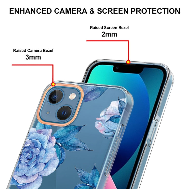 For iPhone 13 mini Flowers and Plants Series IMD TPU Phone Case