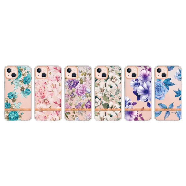 For iPhone 13 mini Flowers and Plants Series IMD TPU Phone Case