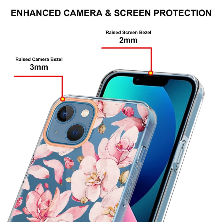 For iPhone 13 mini Flowers and Plants Series IMD TPU Phone Case