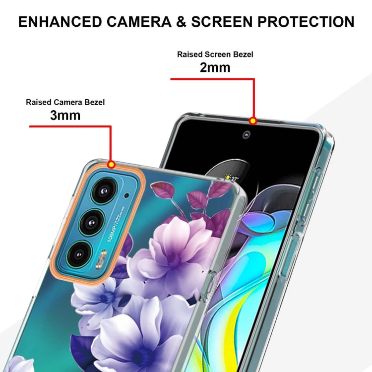Flowers and Plants Series IMD TPU Phone Case For Motorola Edge 20