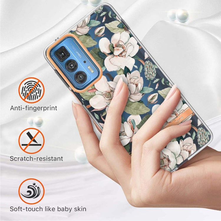 Flowers and Plants Series IMD TPU Phone Case For Motorola Edge 20 Pro