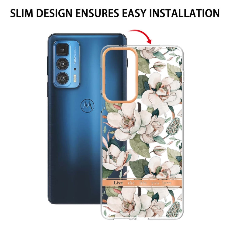 Flowers and Plants Series IMD TPU Phone Case For Motorola Edge 20 Pro
