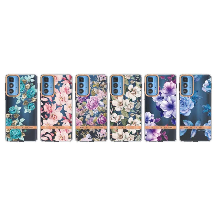 Flowers and Plants Series IMD TPU Phone Case For Motorola Edge 20 Pro