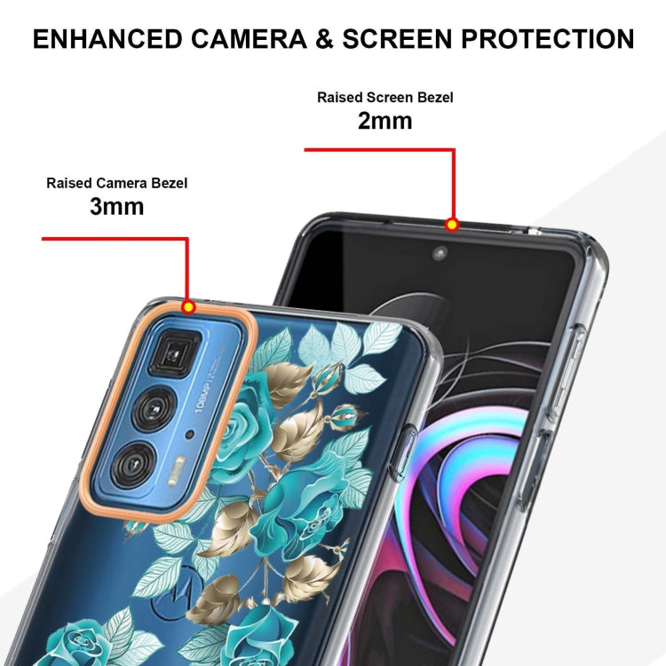 Flowers and Plants Series IMD TPU Phone Case For Motorola Edge 20 Pro