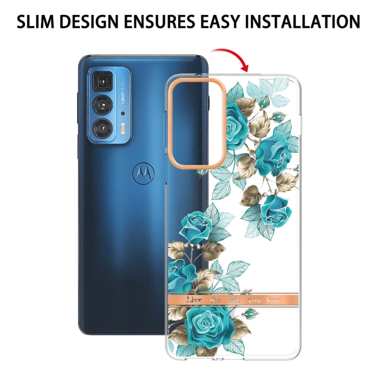 Flowers and Plants Series IMD TPU Phone Case For Motorola Edge 20 Pro