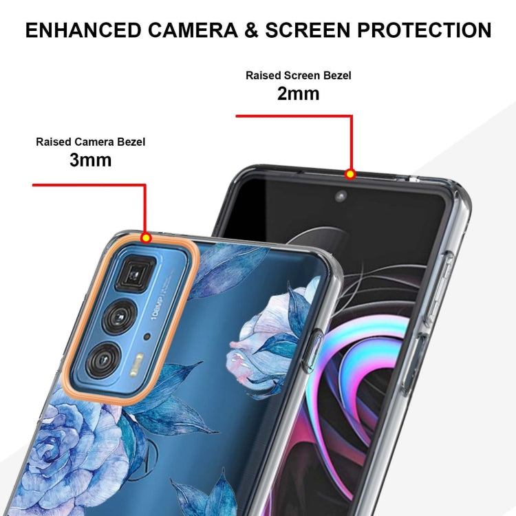 Flowers and Plants Series IMD TPU Phone Case For Motorola Edge 20 Pro