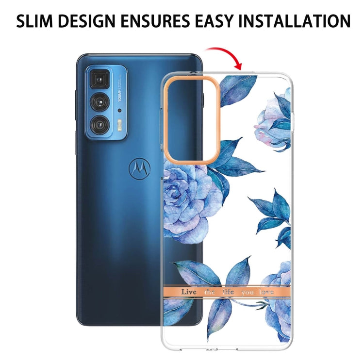 Flowers and Plants Series IMD TPU Phone Case For Motorola Edge 20 Pro