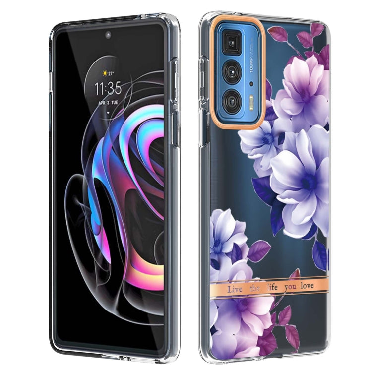 Flowers and Plants Series IMD TPU Phone Case For Motorola Edge 20 Pro