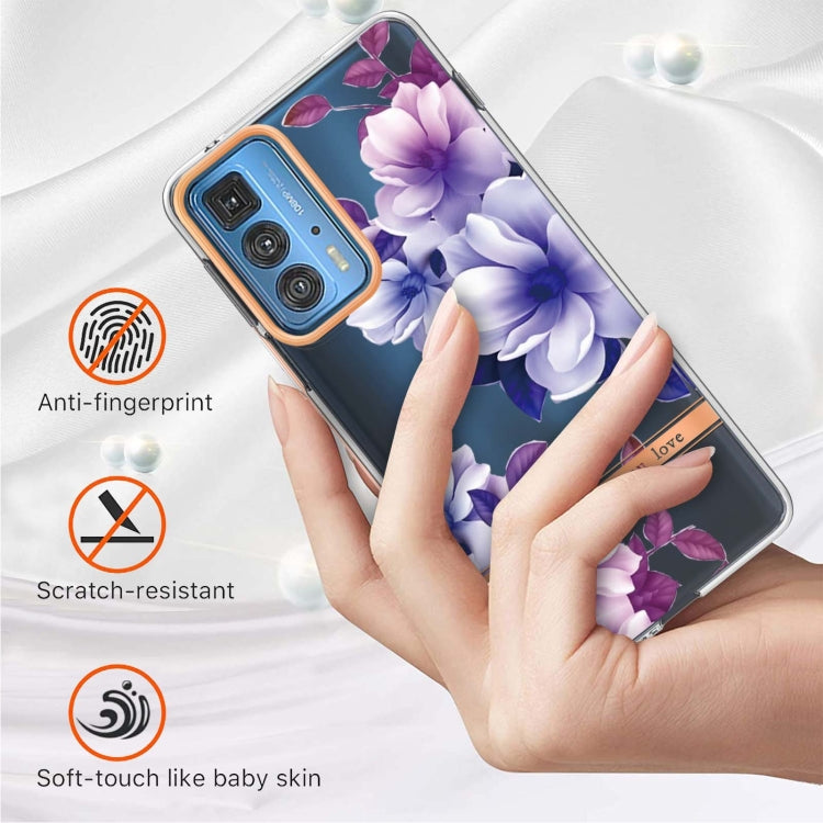 Flowers and Plants Series IMD TPU Phone Case For Motorola Edge 20 Pro