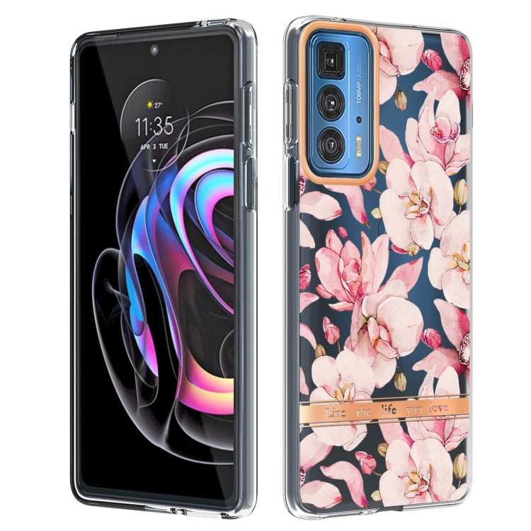Flowers and Plants Series IMD TPU Phone Case For Motorola Edge 20 Pro
