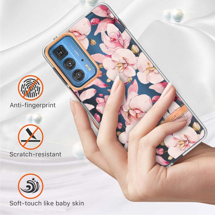 Flowers and Plants Series IMD TPU Phone Case For Motorola Edge 20 Pro