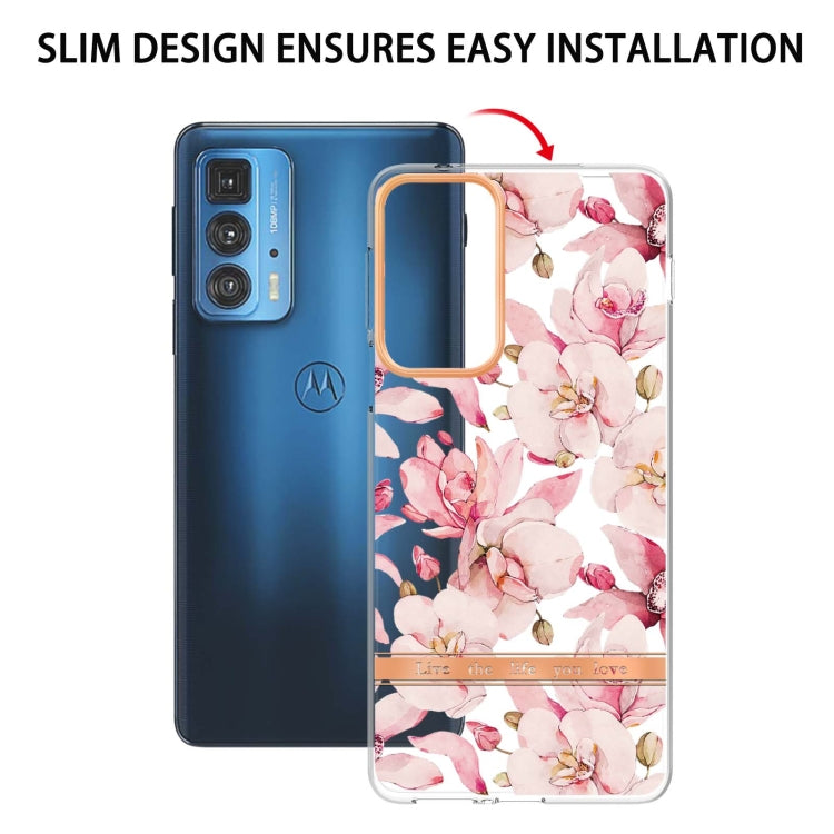 Flowers and Plants Series IMD TPU Phone Case For Motorola Edge 20 Pro