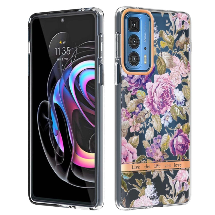 Flowers and Plants Series IMD TPU Phone Case For Motorola Edge 20 Pro