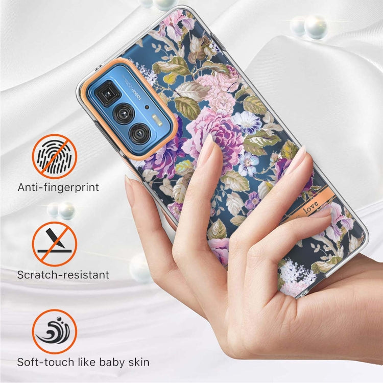 Flowers and Plants Series IMD TPU Phone Case For Motorola Edge 20 Pro