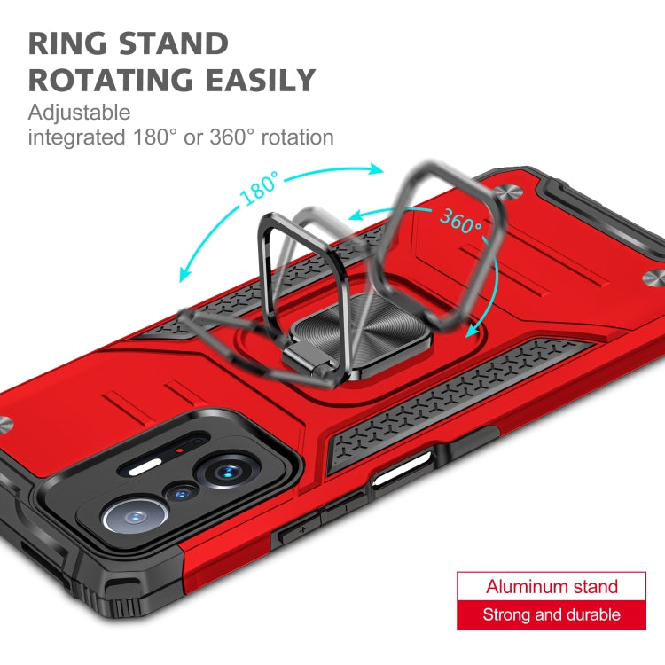 For Xiaomi 11T Magnetic Armor TPU + PC Phone Case