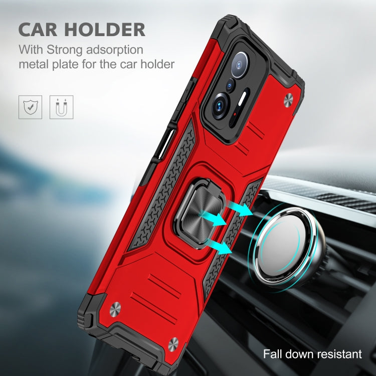 For Xiaomi 11T Magnetic Armor TPU + PC Phone Case