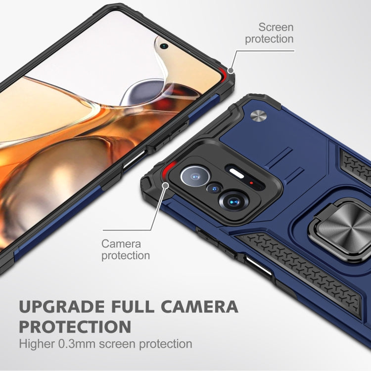 For Xiaomi 11T Magnetic Armor TPU + PC Phone Case