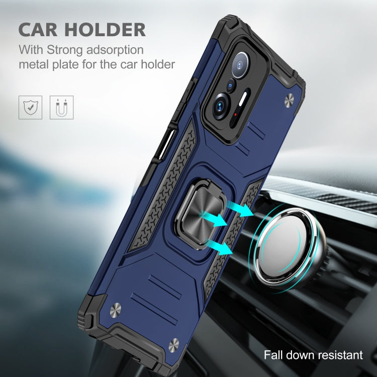 For Xiaomi 11T Magnetic Armor TPU + PC Phone Case