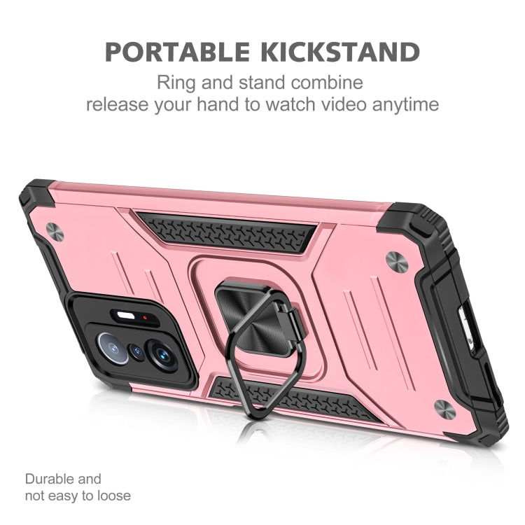 For Xiaomi 11T Magnetic Armor TPU + PC Phone Case