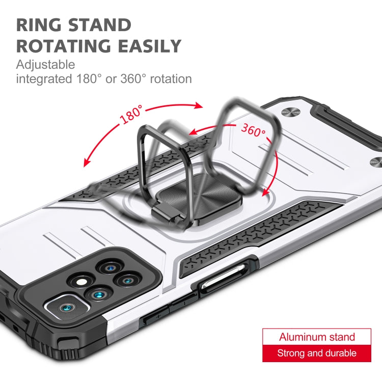 For Xiaomi Redmi 10 Magnetic Armor TPU + PC Phone Case