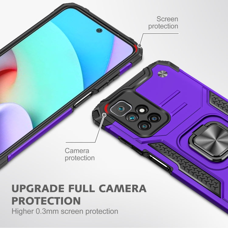 For Xiaomi Redmi 10 Magnetic Armor TPU + PC Phone Case